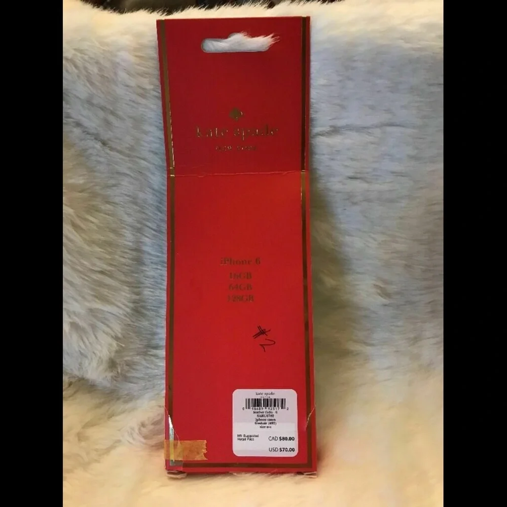 NWD $70 kate spade‎ new york 'Cedar Street' iPhone 6 & 6s Case Leather +Mirror